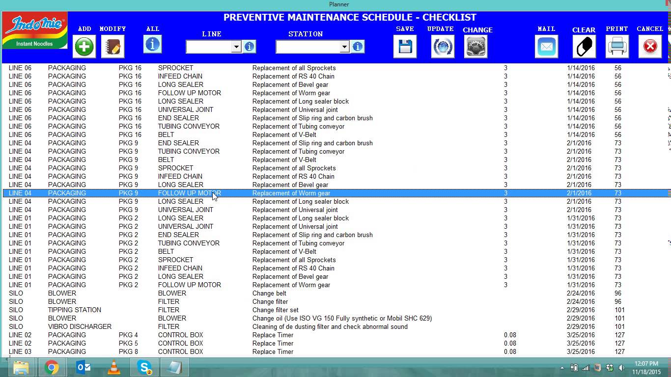 1. Preventive Maintenance Schedule UI module using Excel Vba YouTube 1. Preventive Maintenance Schedule UI module using Excel Vba YouTube