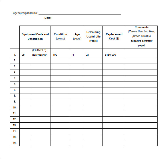 Preventive Maintenance Schedule Template 30+ Free Word, Excel 