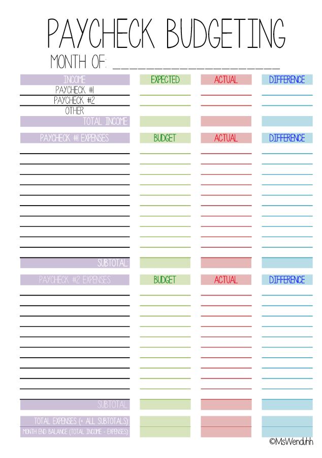 25+ best Monthly budget printable ideas on Pinterest | Monthly 