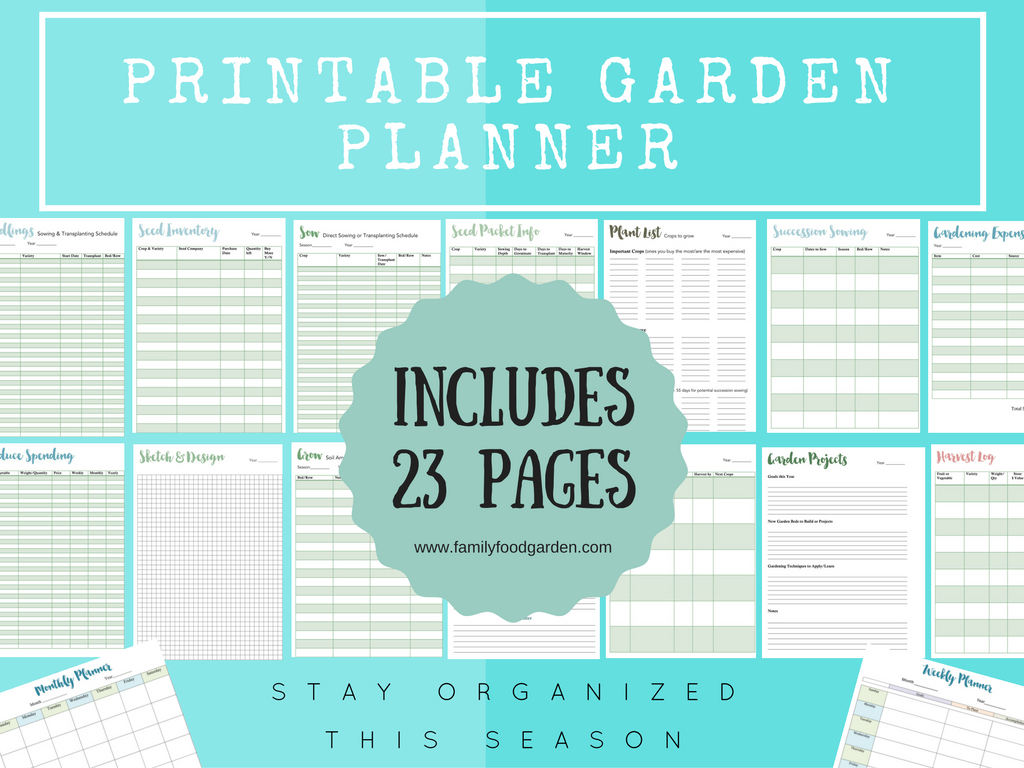 Printable Garden Planner from ThePolkaDotPosie | ThePolkaDotPosie 