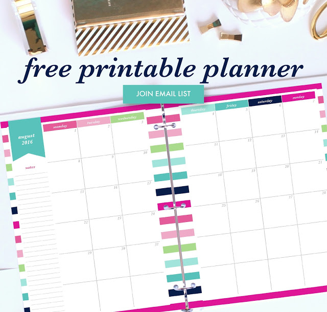 40+ Awesome Free Printable 2017 Calendars and Planners Sparkles 