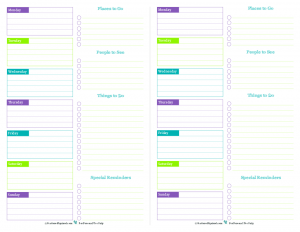 Personal Planner Free Printables