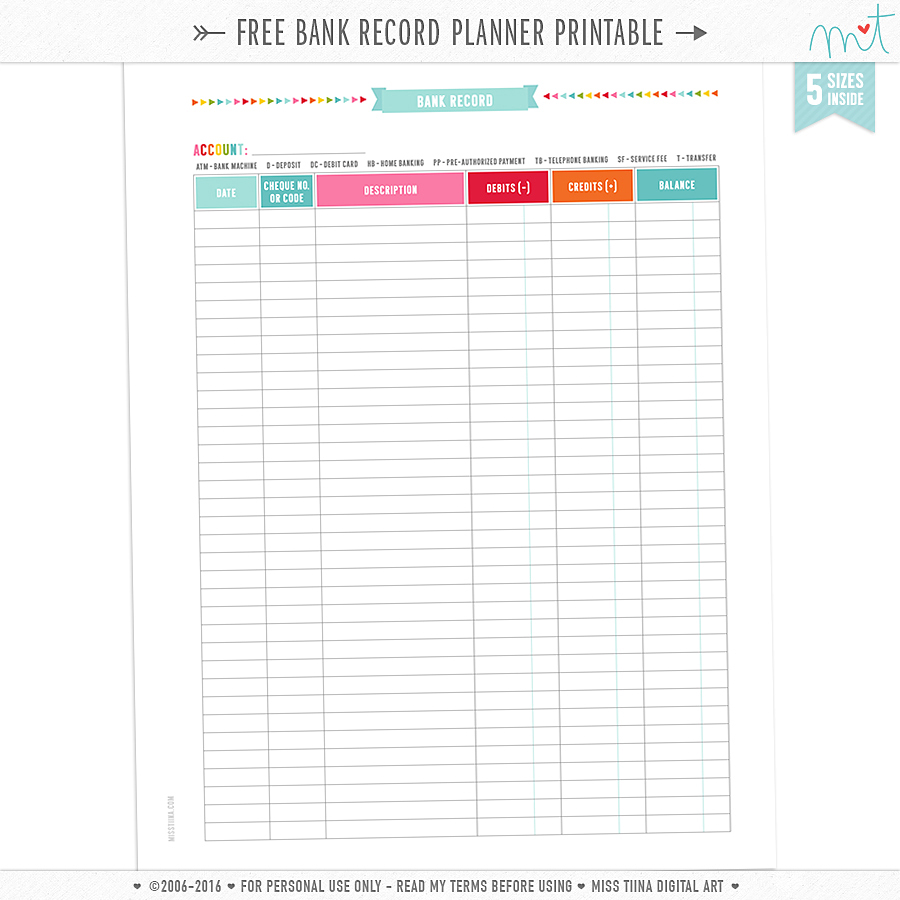 FREE PLANNER PRINTABLES