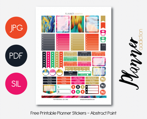 Free printable planner stickers – Planner Addiction