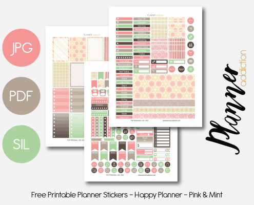 Free printable planner stickers – Planner Addiction