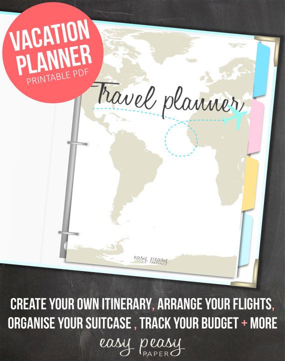 Travel Organizer Printable Journey Planner Travel Planner Trip