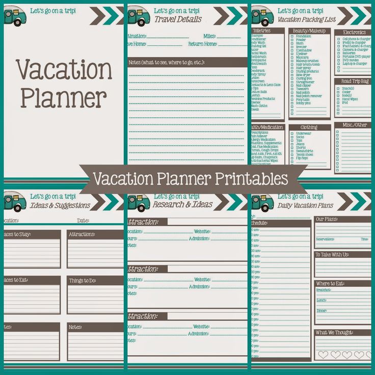 Travel Organizer Printable Journey Planner Travel Planner Trip