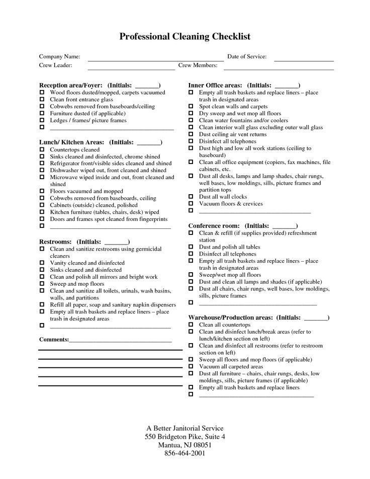 House Cleaning Checklist Template to Unify Perfect Cleaning