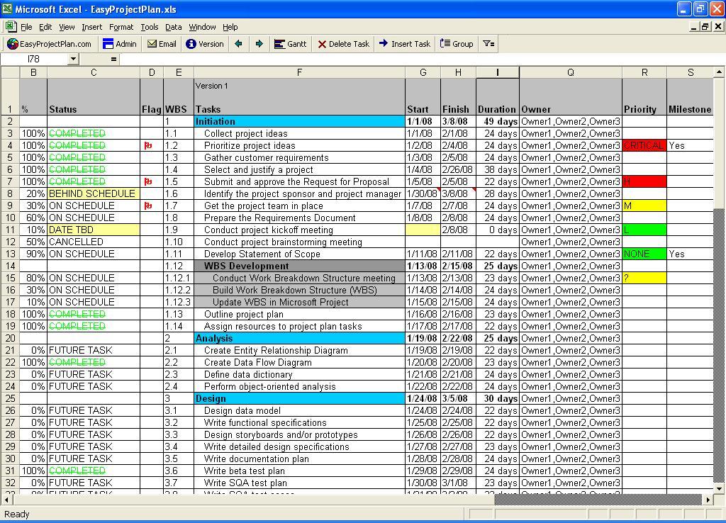 Youtube Gantt Chart Excel 2013