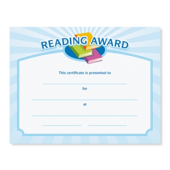 Printable Reading Award Certificates | K12reader.com