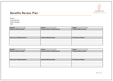 Programme Project Tools Project Planning Document Templates