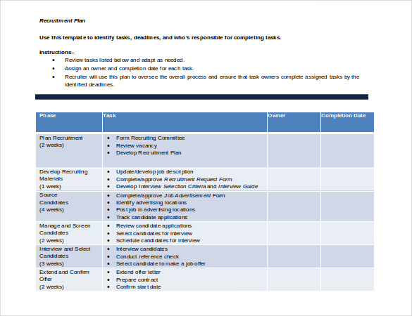 Recruitment Strategy Template – 13+ Free Word, PDF, Documents 