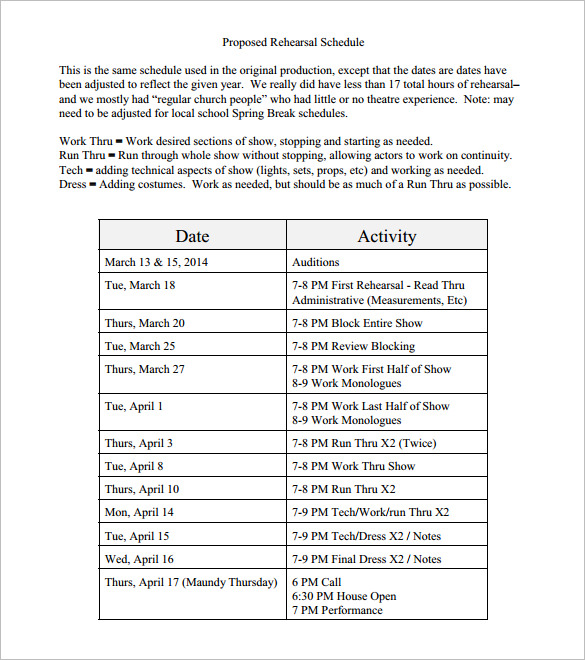 Stage Management Templates HeadsetChatter.com