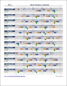 rotating schedule maker
