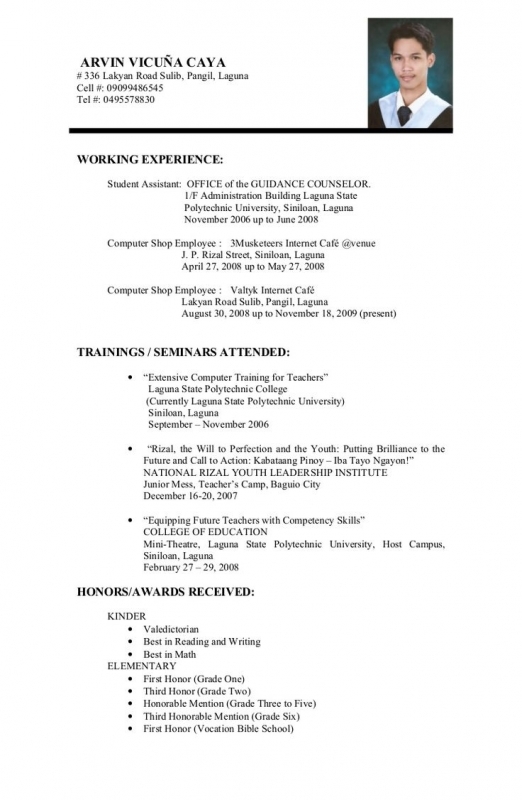 Sample Resume For College Students Still In School. Resume 