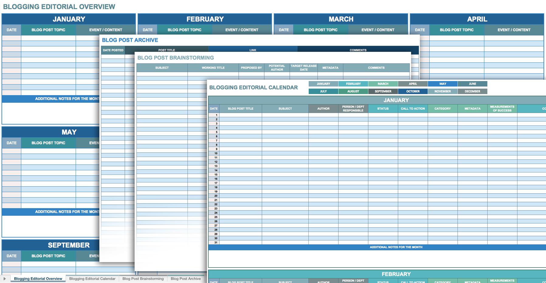 12 Free Social Media Templates Smartsheet