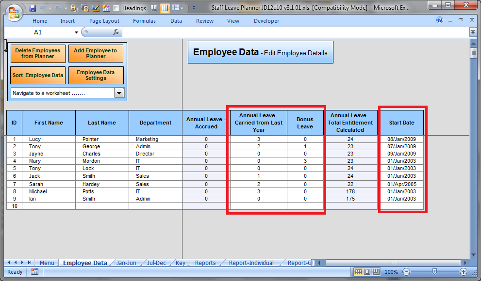Anual Leave Planner Template: Manage Staff Leave with this Excel 