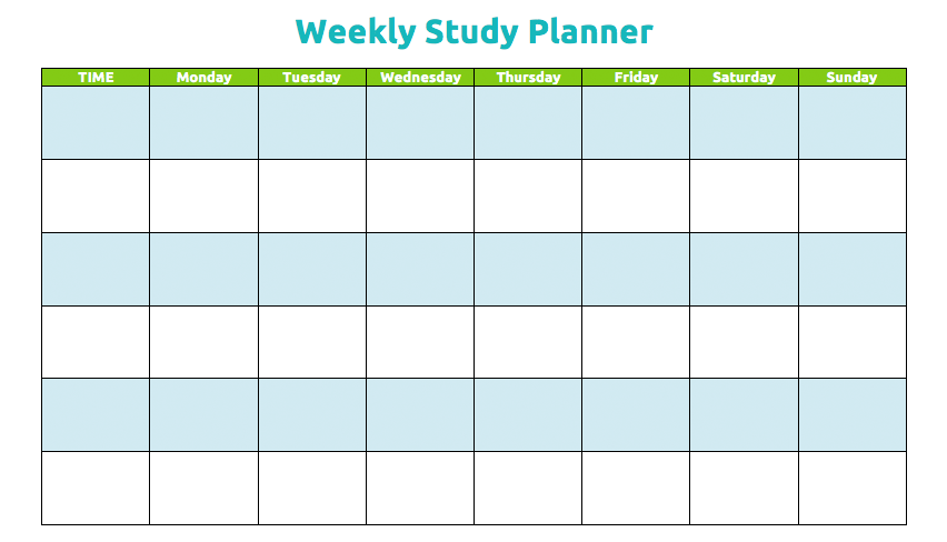 Study Schedule Template – 7+ Free Word, Excel, PDF Format Download 