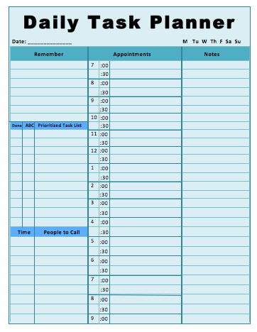 46 of the Best Printable Daily Planner Templates | Kitty Baby Love