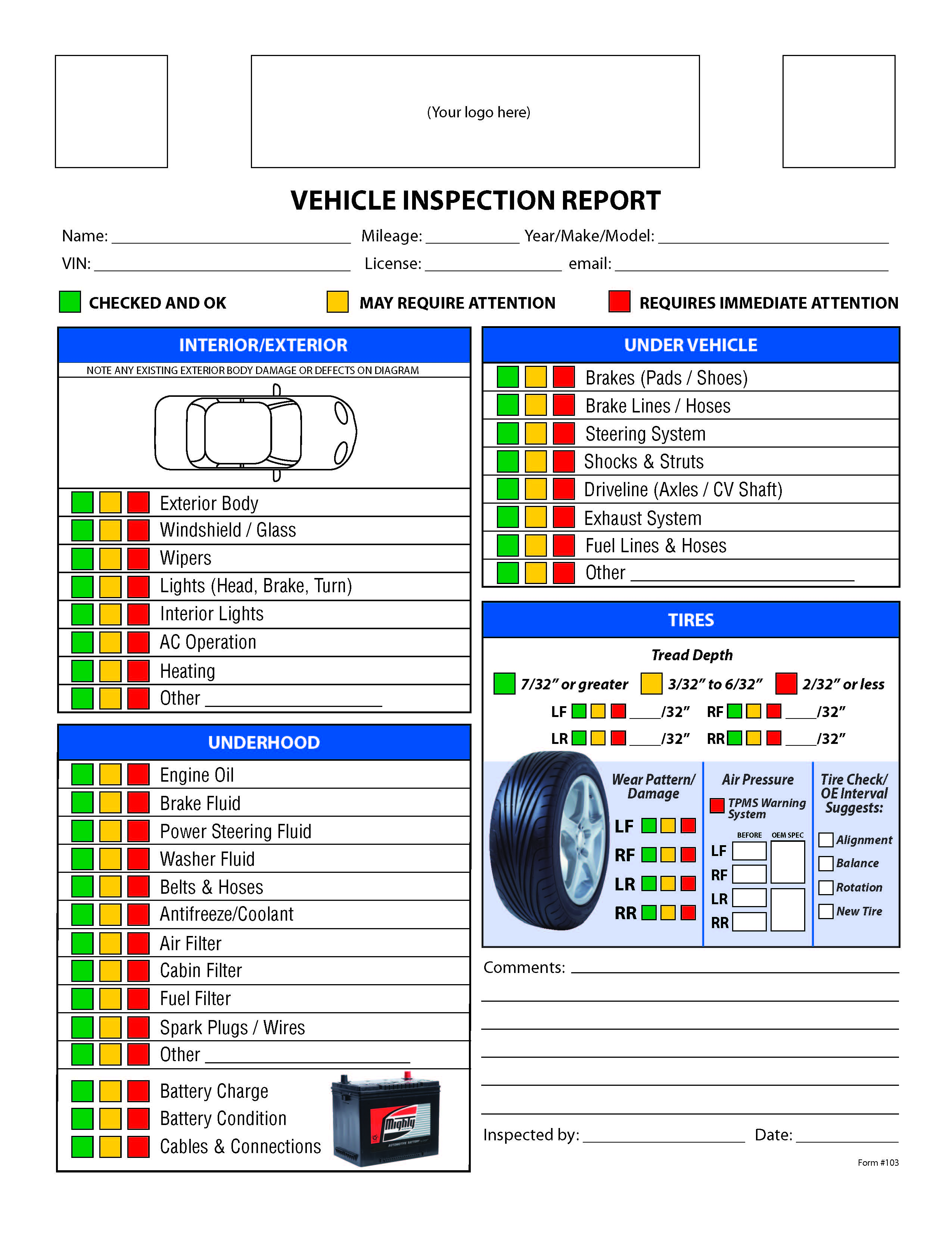 Free Form Mighty Auto Parts