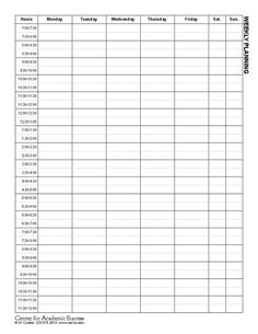 Weekly Schedule Template Free Schedule Makers