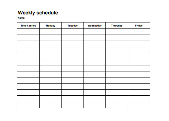 Free Employee and Shift Schedule Templates