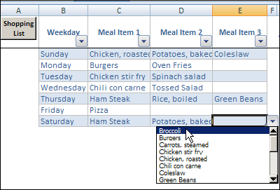 Meal Planner Template Weekly Menu Planner