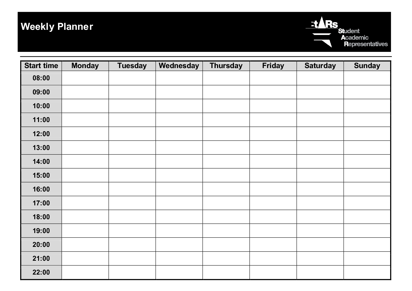 Weekly Planner Pdf