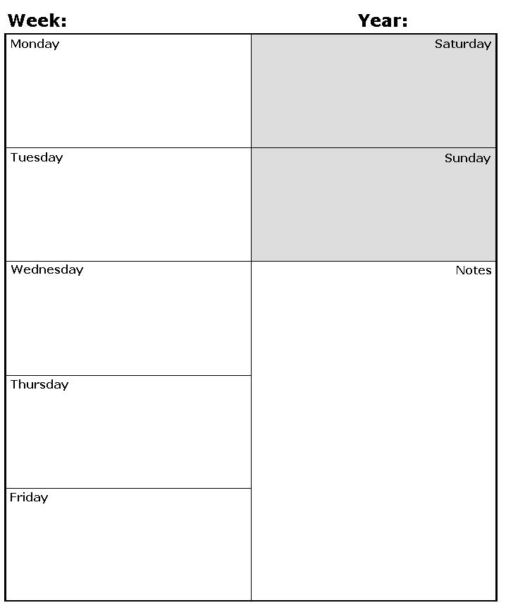 Free Weekly Planner Templates Best Agenda Templates EuBSKQW2 