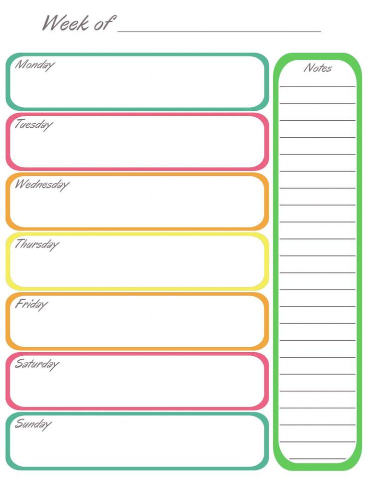 Best 25+ Weekly calendar template ideas on Pinterest | Weekly 