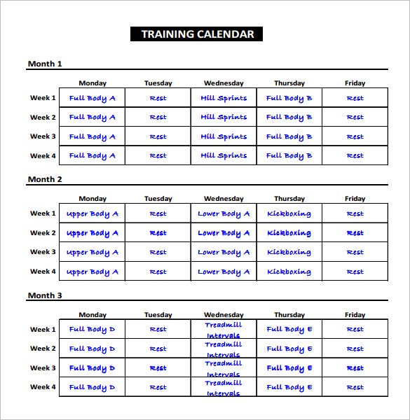 Training Plan template Training Agenda template, Training 