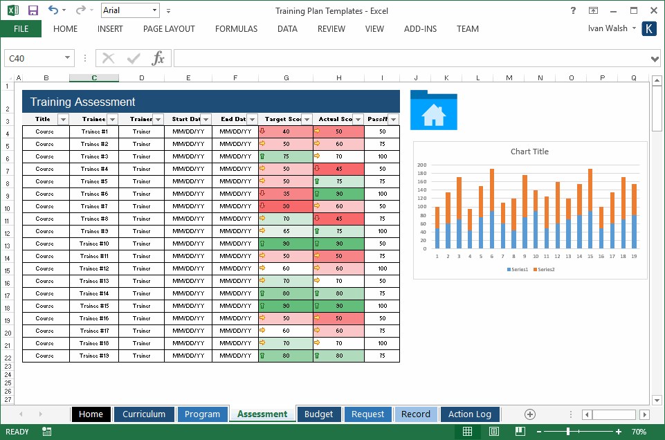 Workout Schedule Template. Preview And Details Of Template Ms 