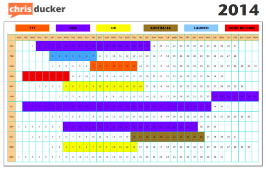 Template 15: Yearly calendar 2016 as PDF template, portrait Template 15: Yearly calendar 2016 as PDF template, portrait