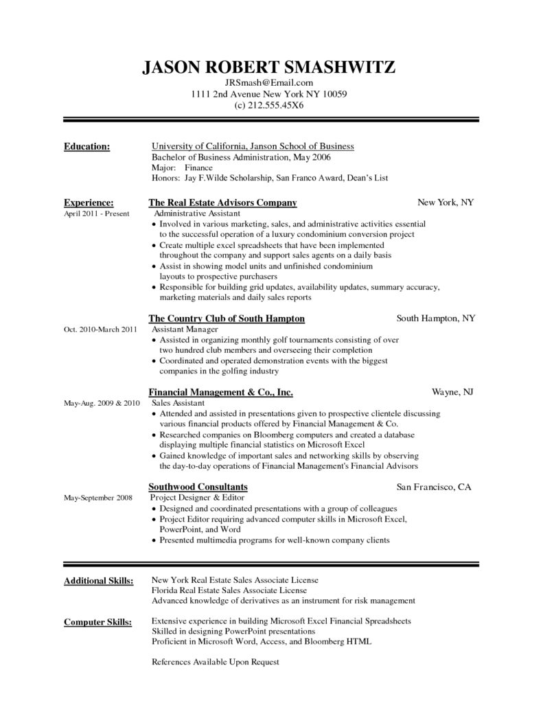 Canadian Resume Format Doc – planner template free