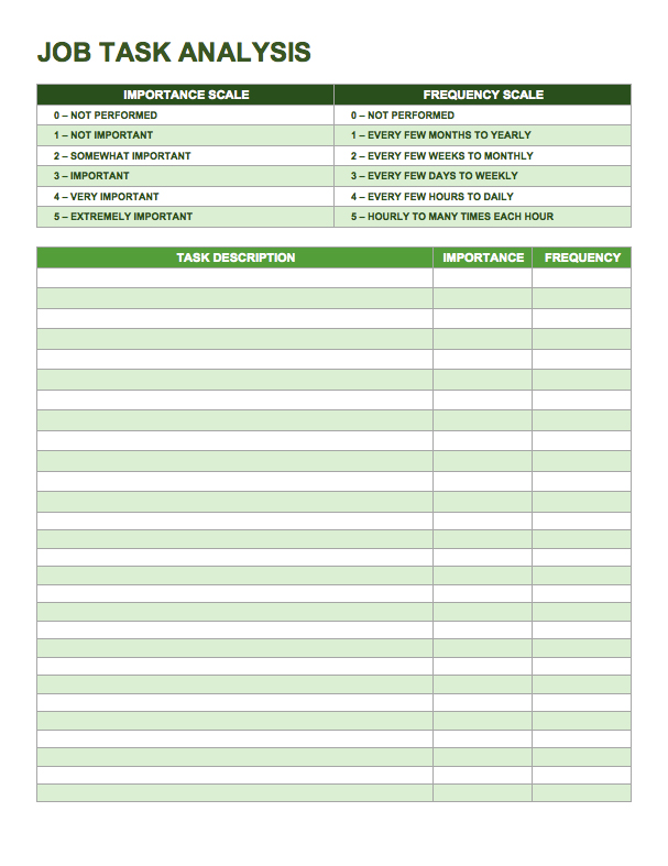 Daily Task Sheet For Employee planner template free