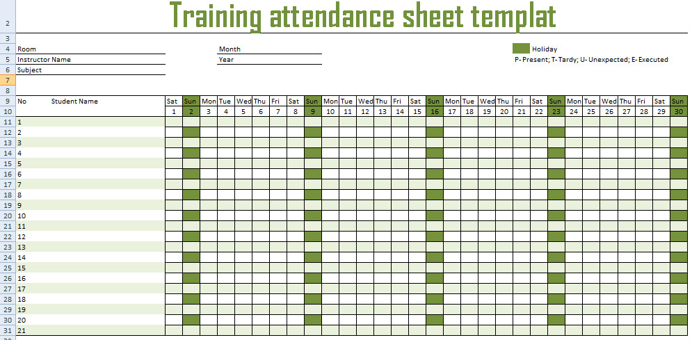 Employee Training Record Template Excel | planner template ...