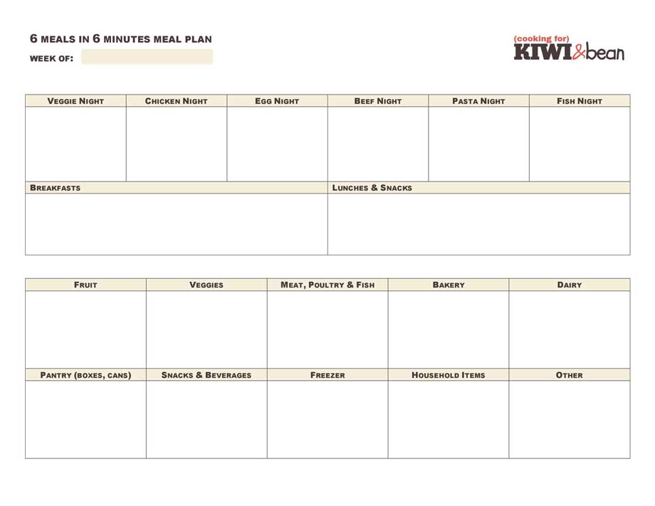 google-docs-meal-planner-template