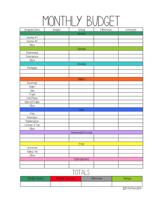printable-budget-planner-planner-template-free